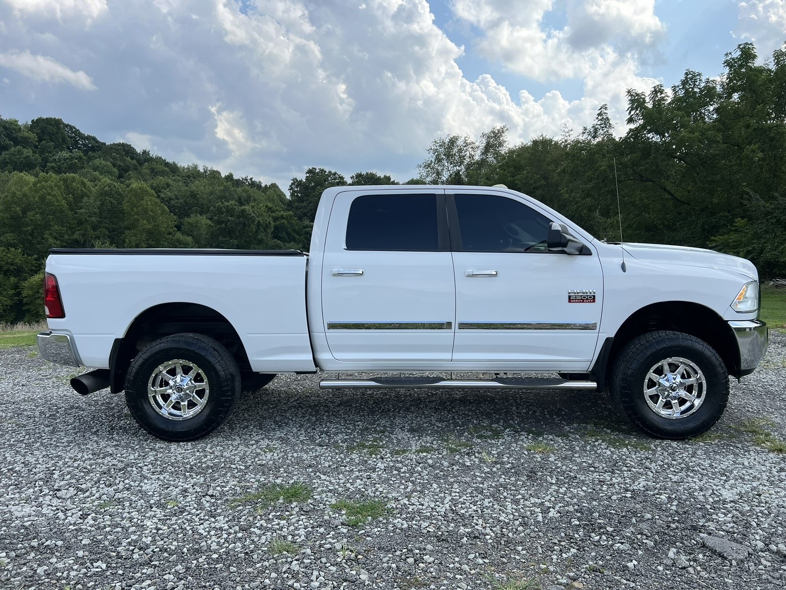White Ram 2500 in field